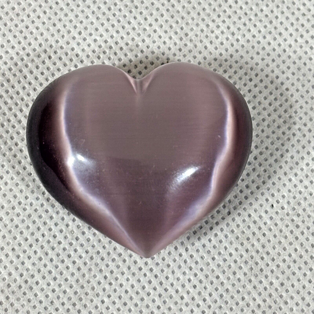 Heart Shaped Purple Cats Eye