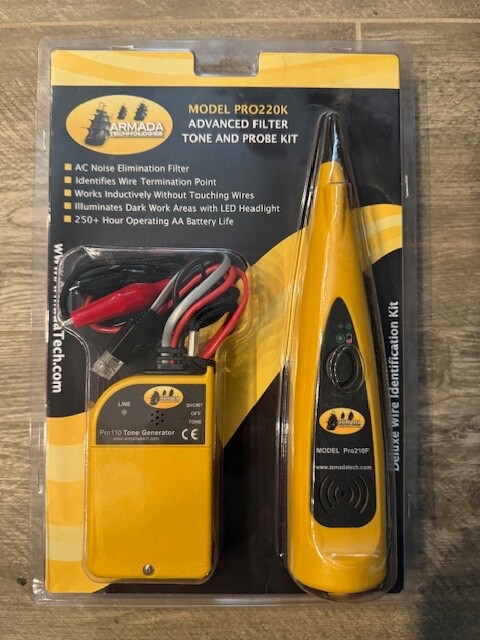 Armada Technologies PRO220A Advanced CATV Tone and Probe Kit
