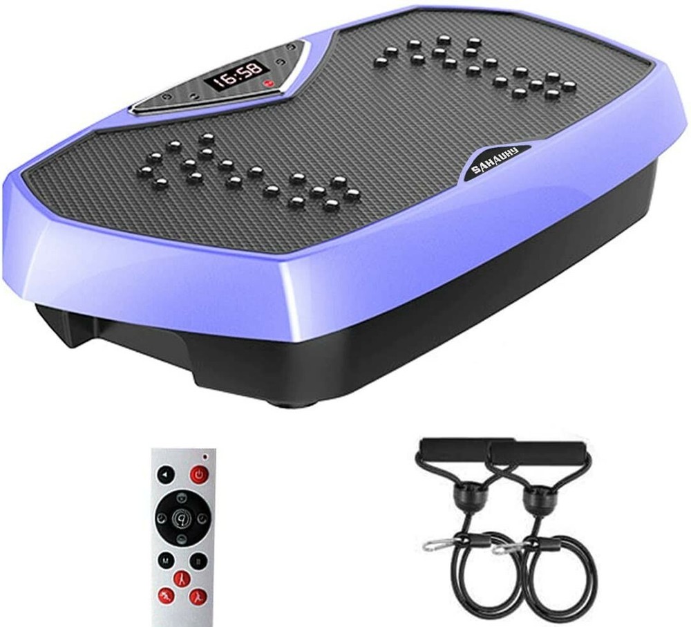 Perfect Build: Quiet Vibration Plate Exercise Machine with Resistance Bands