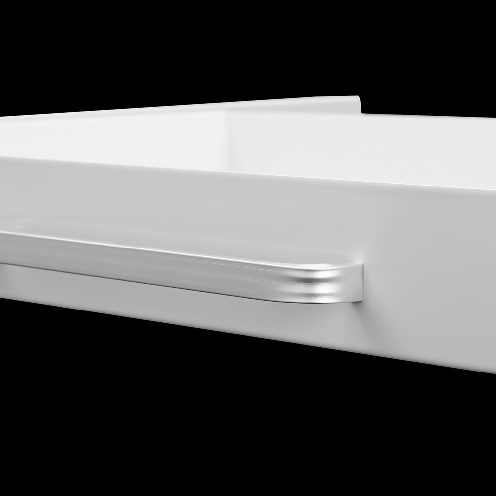 21.5" Under Desk Mounted Sliding Pull-out Drawer For Standing Desks White