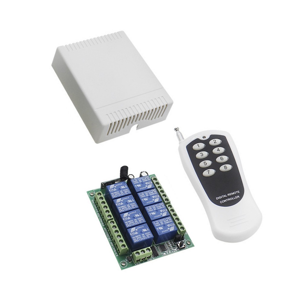 DC12V Relay 433mhz Multi Functional 433mhz 8CH wireless RF Remote Control Switch