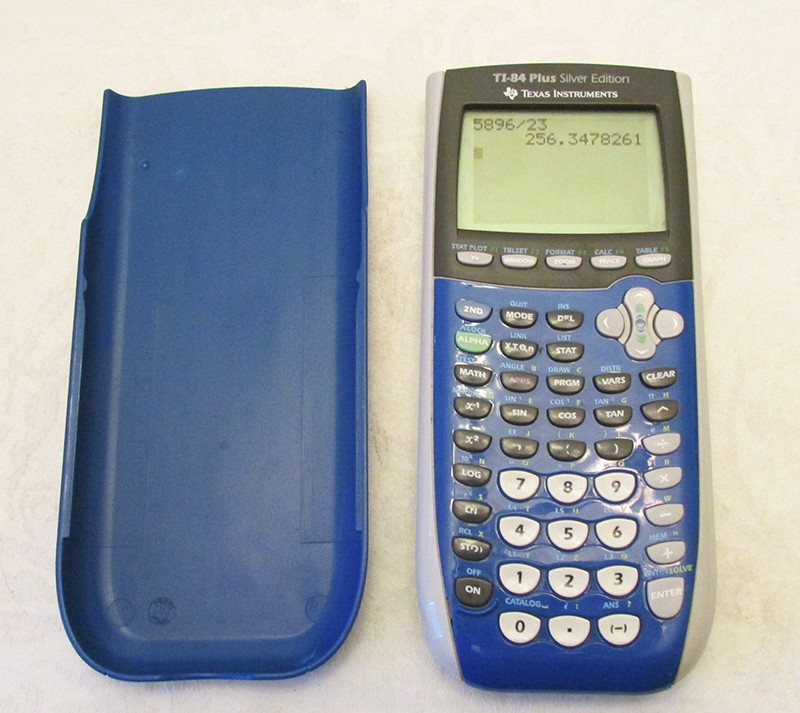 Texas Instruments Calculator TI-84 Plus Silver Edition Blue *Working*