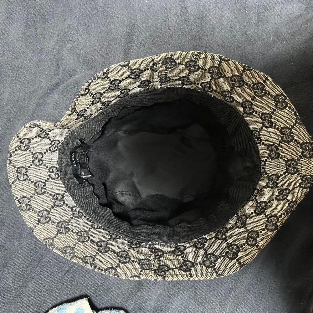 Gucci Gg Pattern Hat Beige/Black