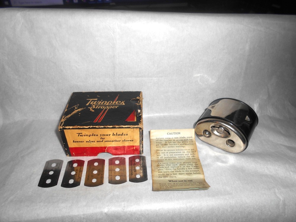 Twinplex Stropper Razor Sharpener W/ Instructions G-100 - Gillette/Probak
