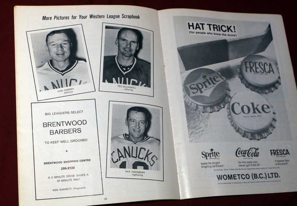 Rare 1969 WHL Playoff Lester Patrick Cup Finals Signed Program Punch Imlach!