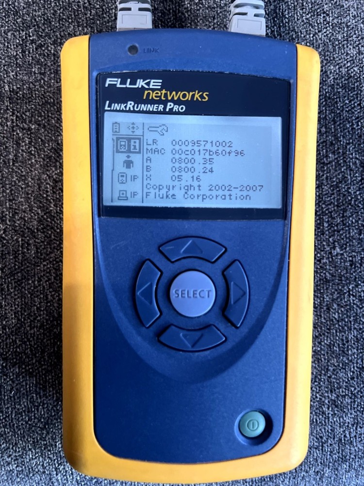 Fluke Networks LinkRunner Pro Network Multimeter + IntelliTone 200 Probe + Case