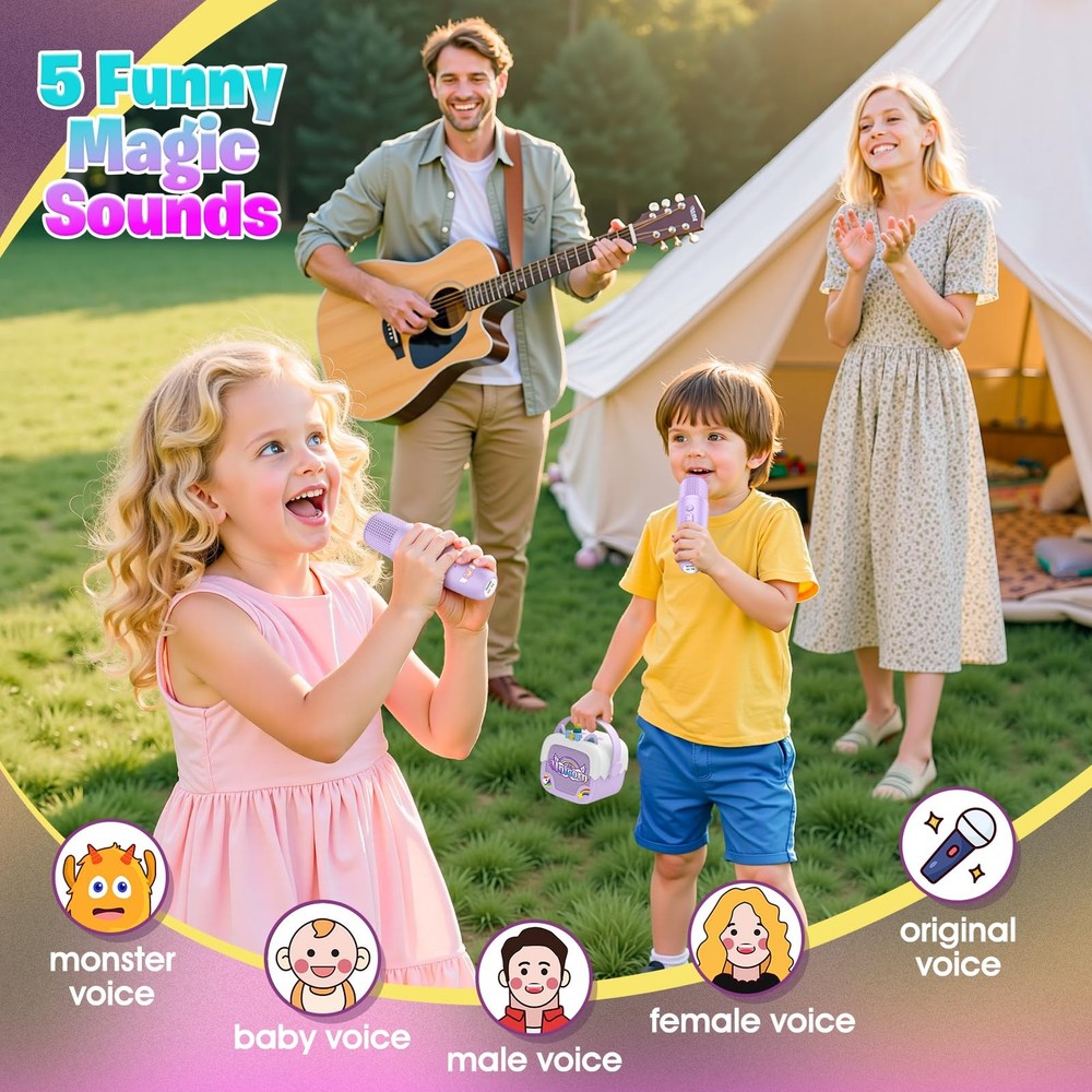 Unicorn Karaoke Machine Portable Bluetooth
