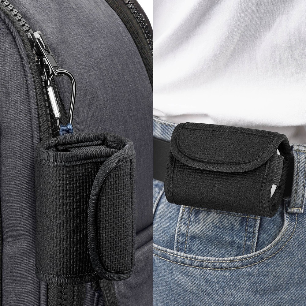 Geekria Earbuds Pouch with Belt Loop Compatible with Skullcandy Push Active
