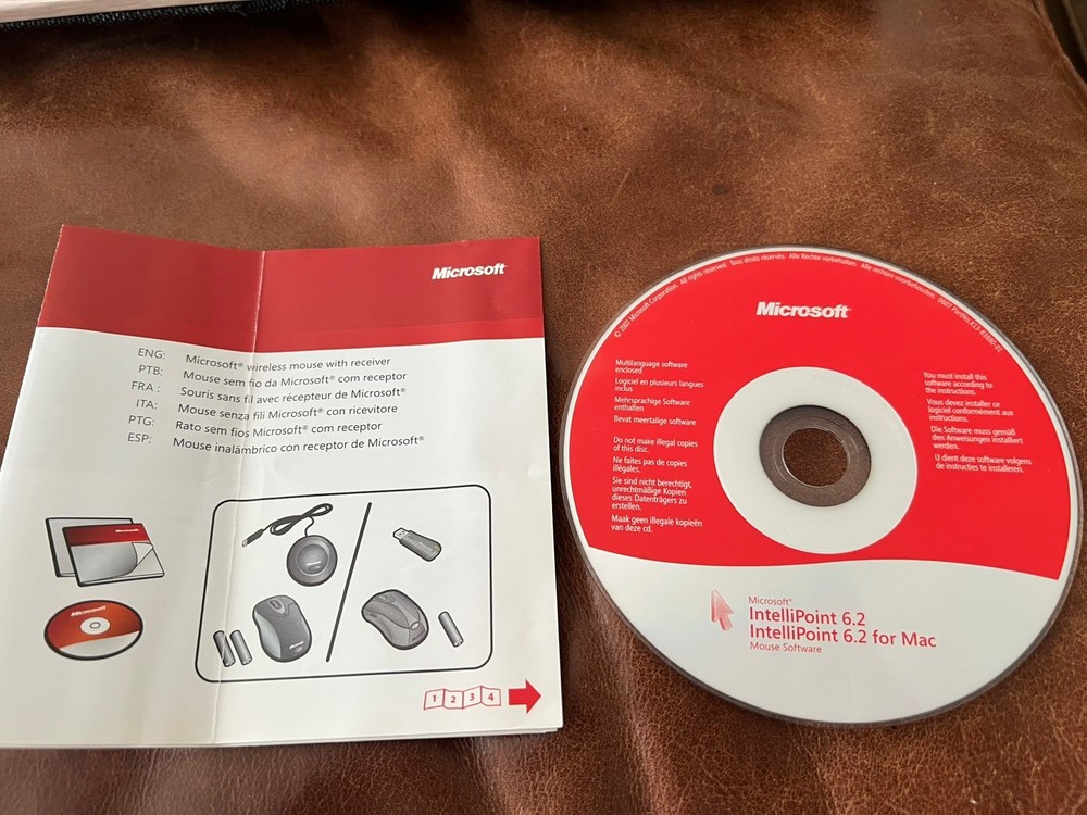 Microsoft IntelliType Pro 6.2 & IntelliPoint 6.2 Software driver CD