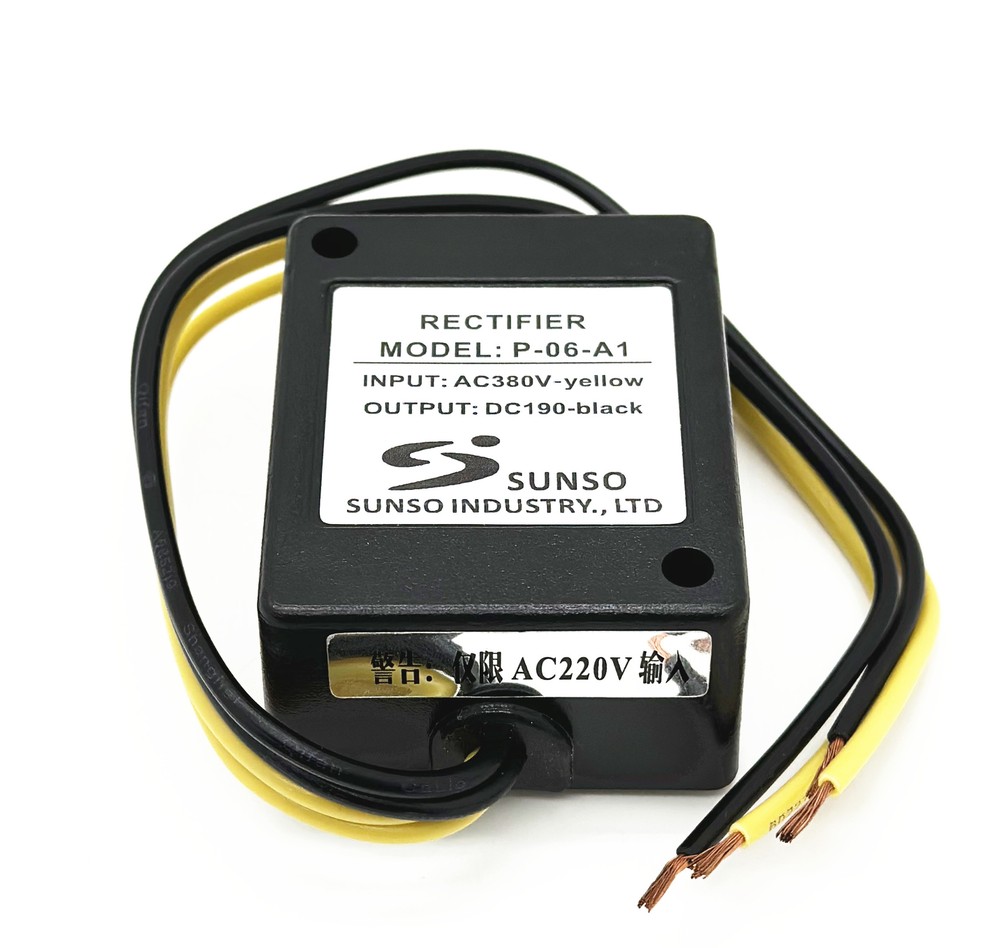 SUNSO P-06-A1 INPUT AC380V OUTPUT DC190V Brake Rectifier Module Device