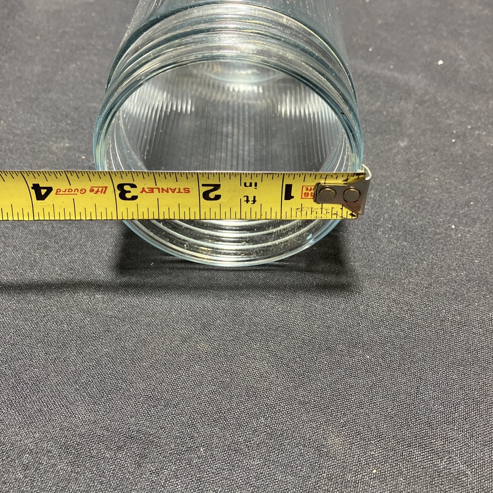 Replacement 6-1/2" x 3-1/4" diameter Threaded Clear Glass Explosion Proof Globe