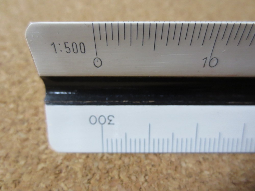 A.W. Faber Castell Germany 873 c/c Architect Engineering triangular Ruler P2518