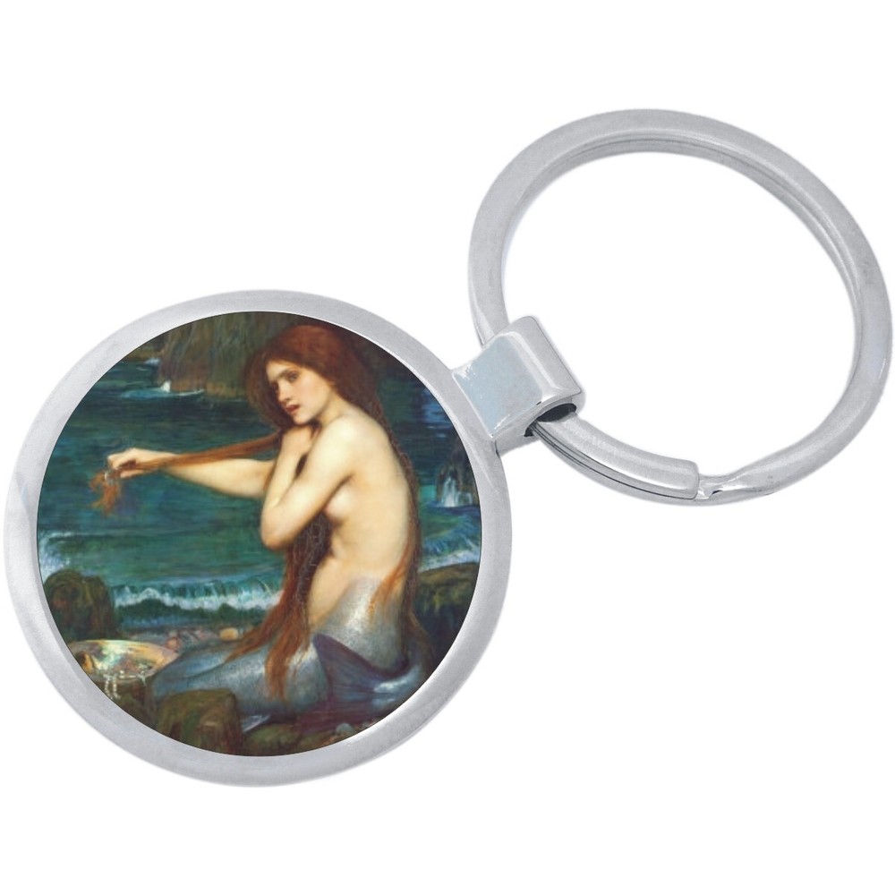 Mermaid Keychain - Includes 1.25 Inch Loop for Keys or Backpack