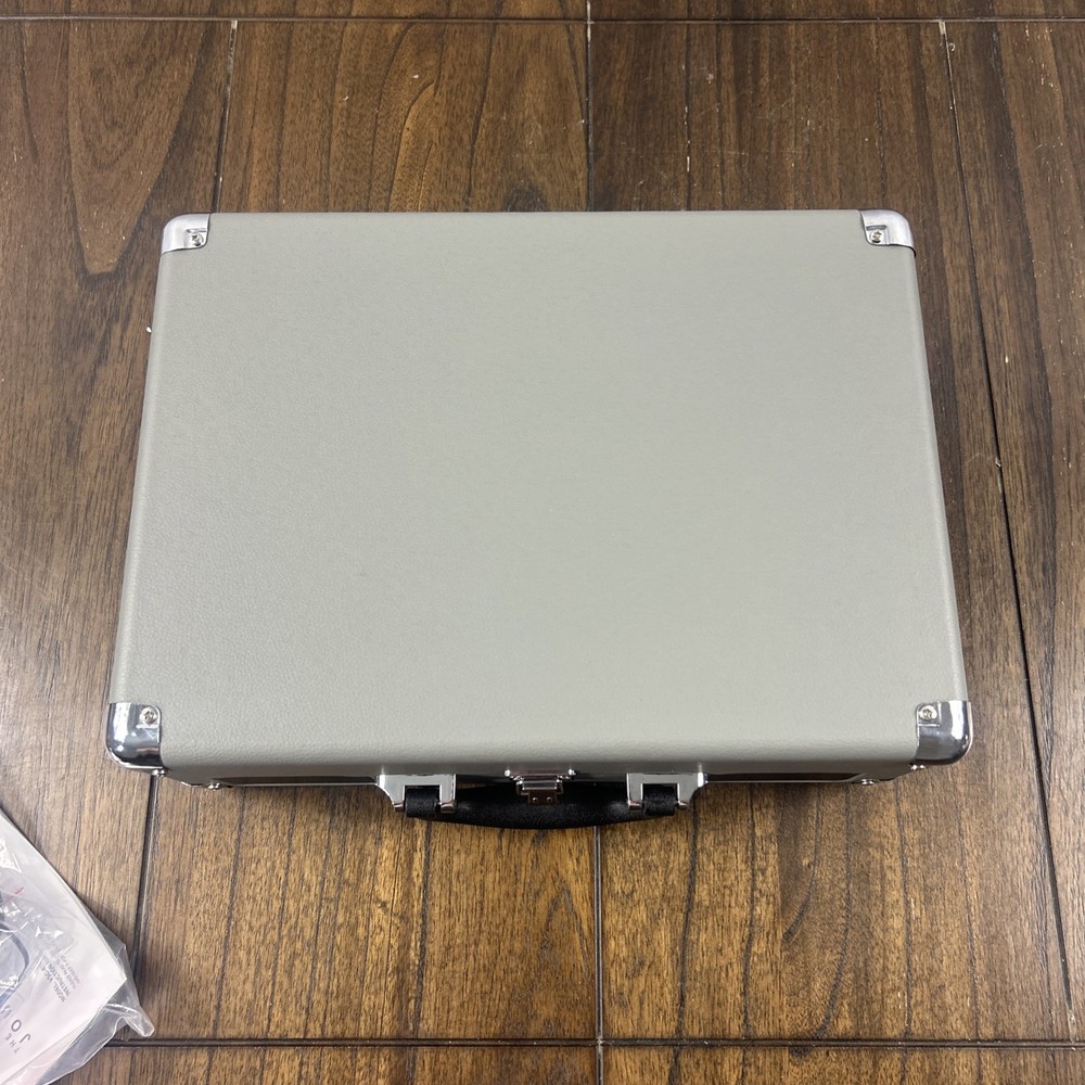 Victrola Journey+ Bluetooth Record Player Suitcase Gray Open Box Tested Working