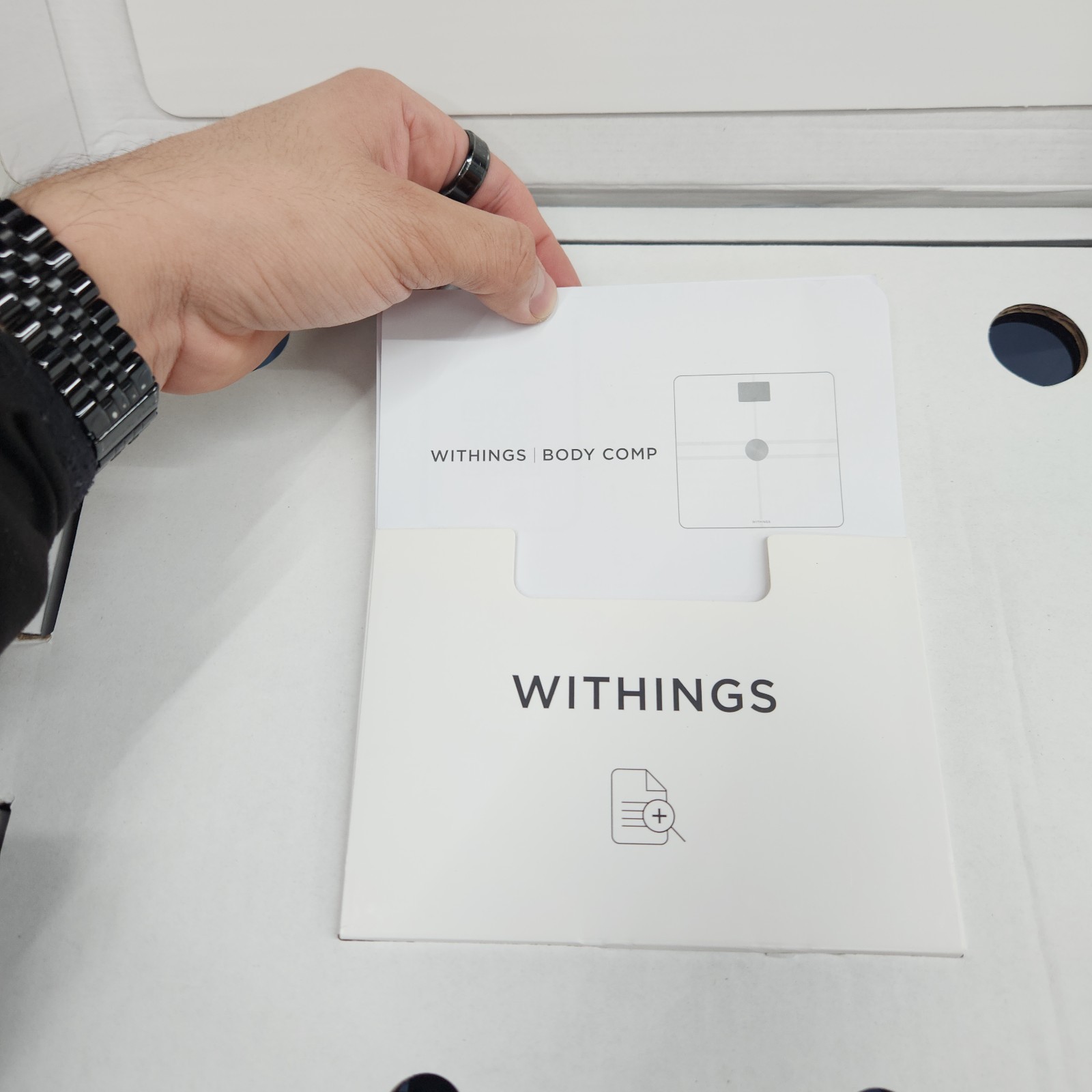 WITHINGS Body Smart Comp Scale Complete Body Analysis WI-FI Smart Scale Black