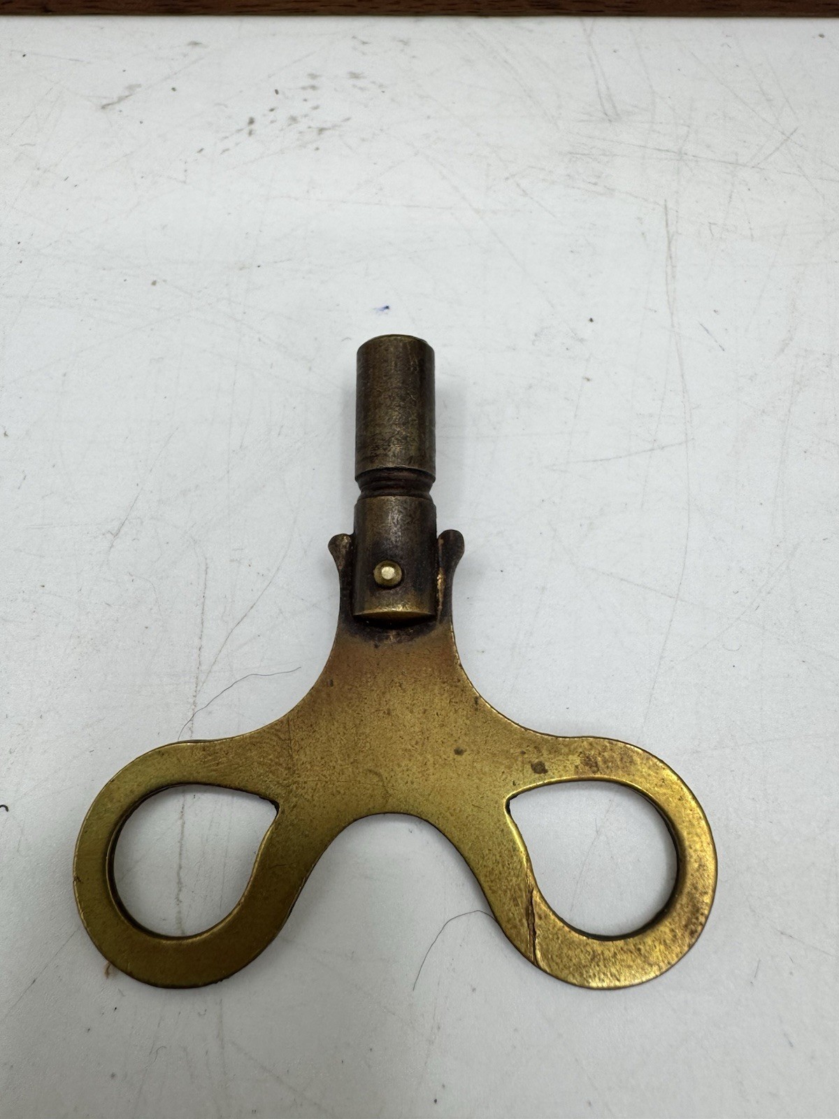 Antique 1800s WM L Gilbert Mantle Clock W/Key Tested Runs