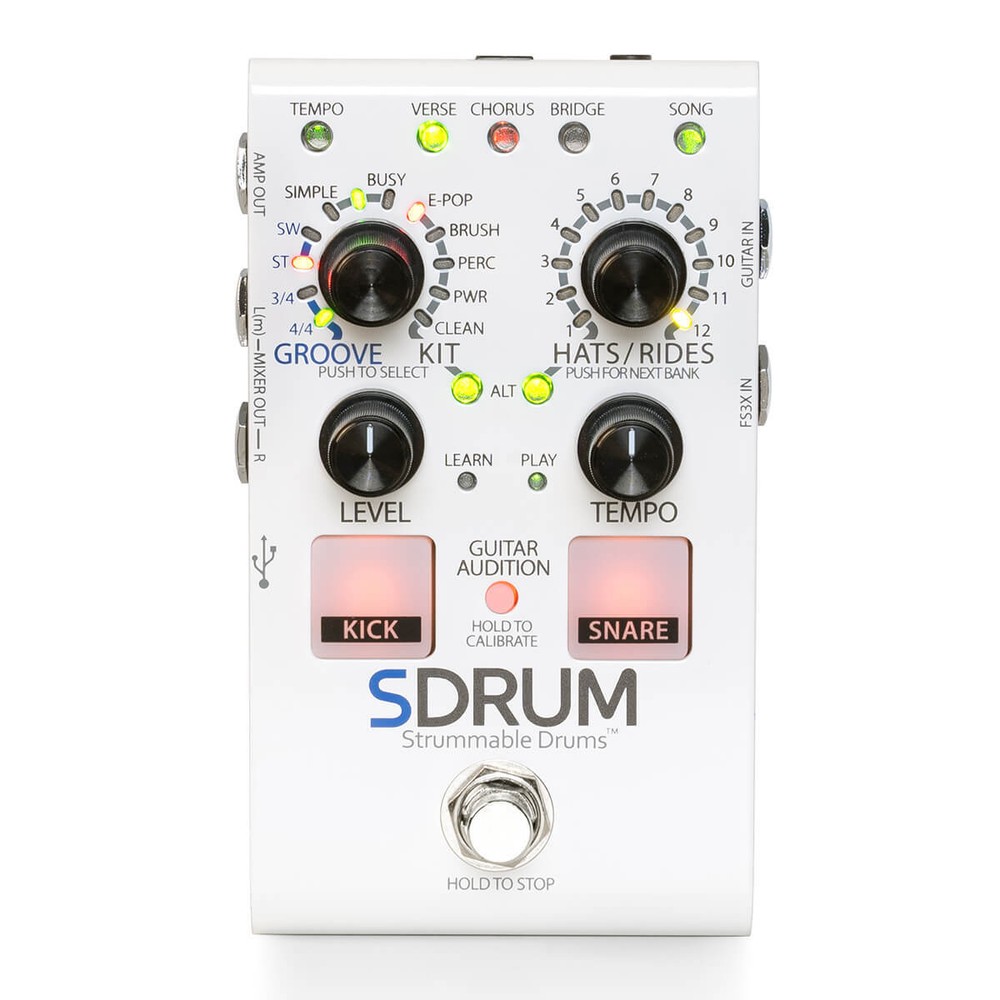 DigiTech SDRUM-U Strummable Drum Machine for Guitarists and Bassists