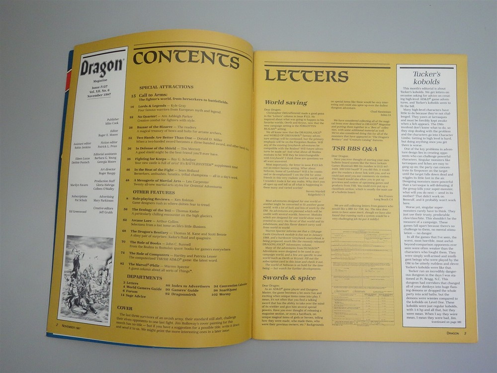 Dragon Magazine: Issue # 127 (TSR)