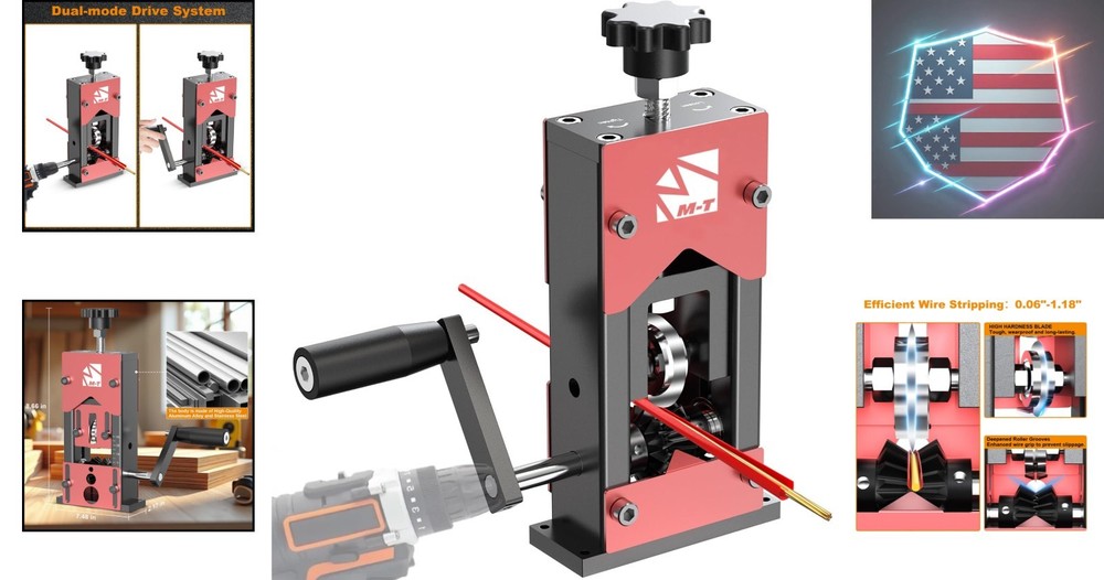 Manual Wire Stripper Machine, 0.06"-1.18" Wire Stripping Machine Copper Wire ...