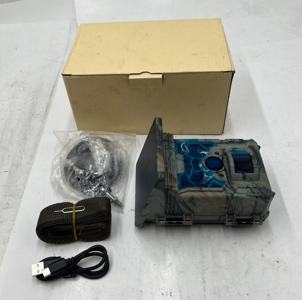 Gnollmox RD7020WF Trail Camera Solar Powered 4K 46MP WiFi Game Camera