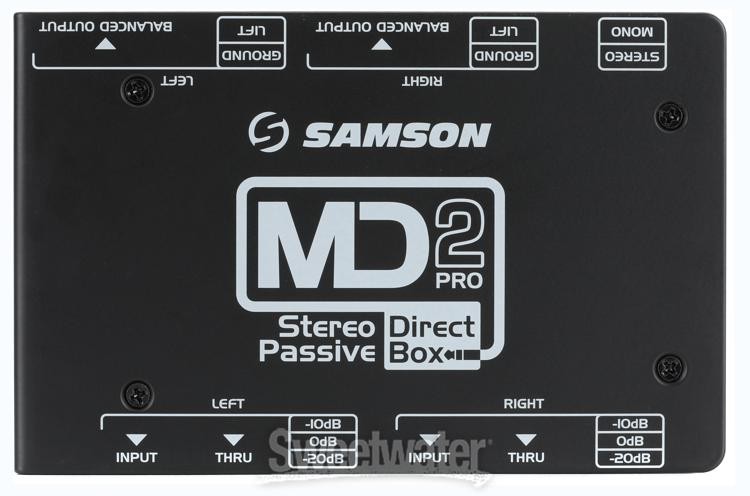 Samson MD2 Pro 2-channel Passive Instrument Direct Box