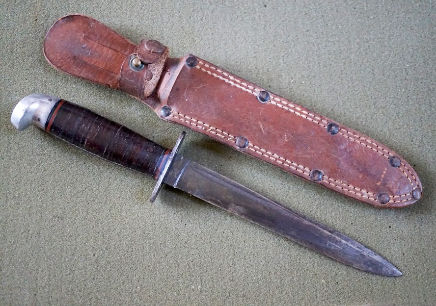 WWII WESTERN BOULDER COLO. L77 Commando Combat Fighting Knife