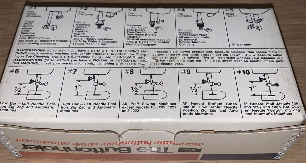 Vintage 1966 Greist The Buttonholer Automatic Model #6 Stitch Attach 5 Templates