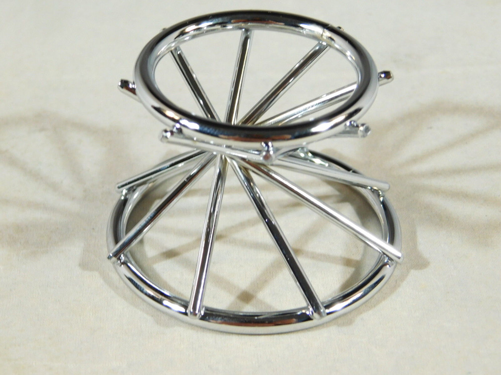 Sphere Display Stand Chrome with SWIRL Design