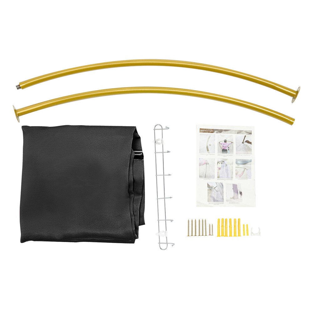 C-Shaped Privacy Protection Changing Room for Corners, Wall-Mounted Design