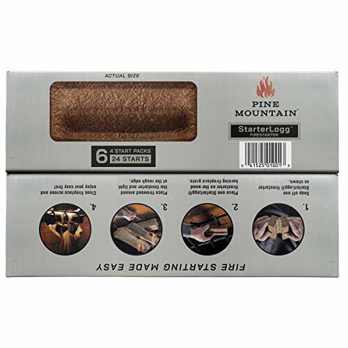 24Pc Starter Log Firestarter Fireplace Firelighter Fire Logs Wood Stove Campfire