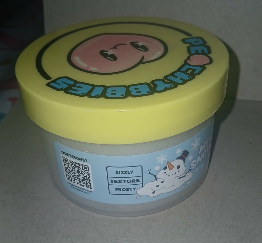 Peachybbies Melted Snowman Icee Slime - New
