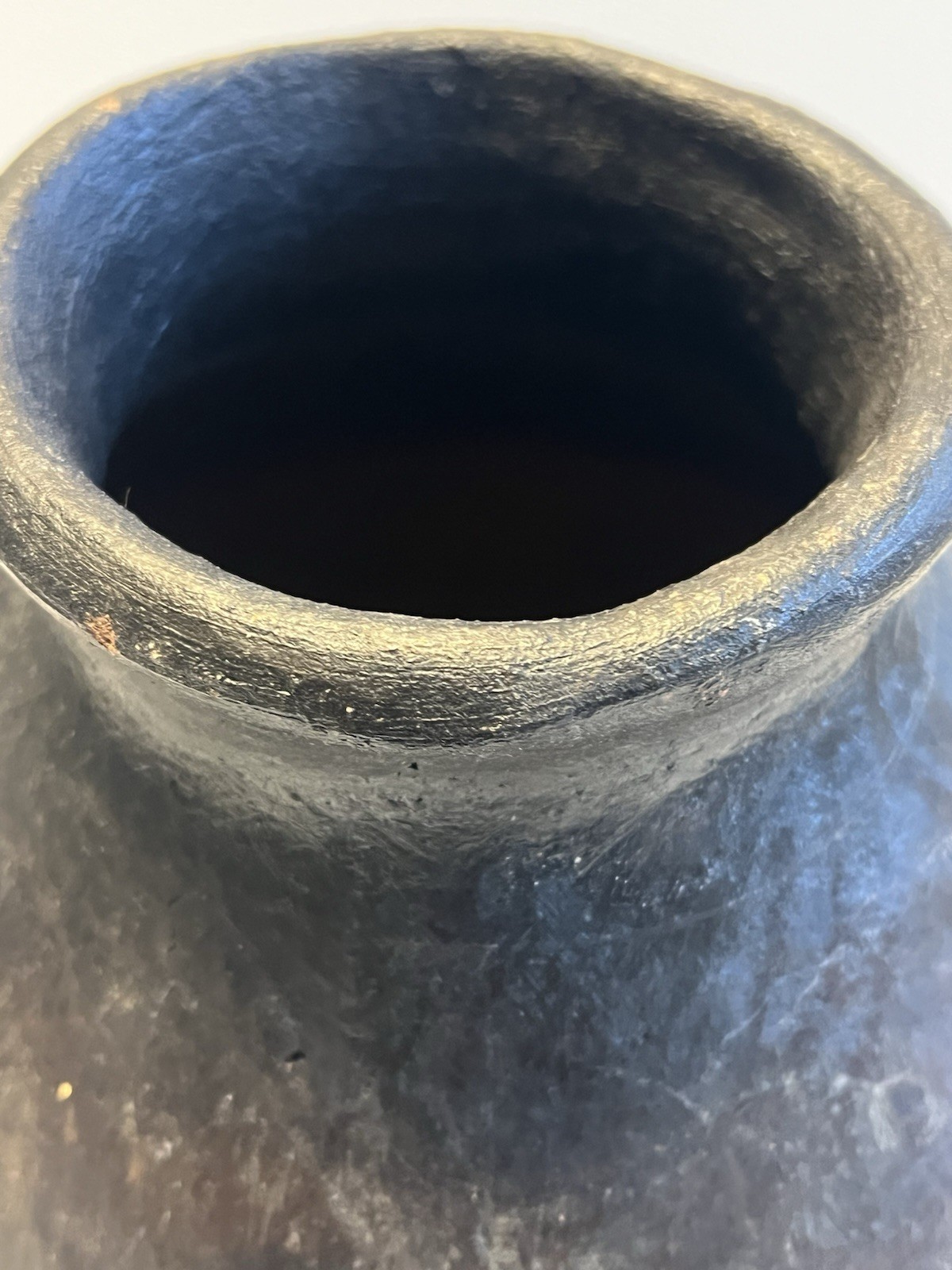 Antique Native American Indian Mississippian Era Olla Clay Pottery Jug;