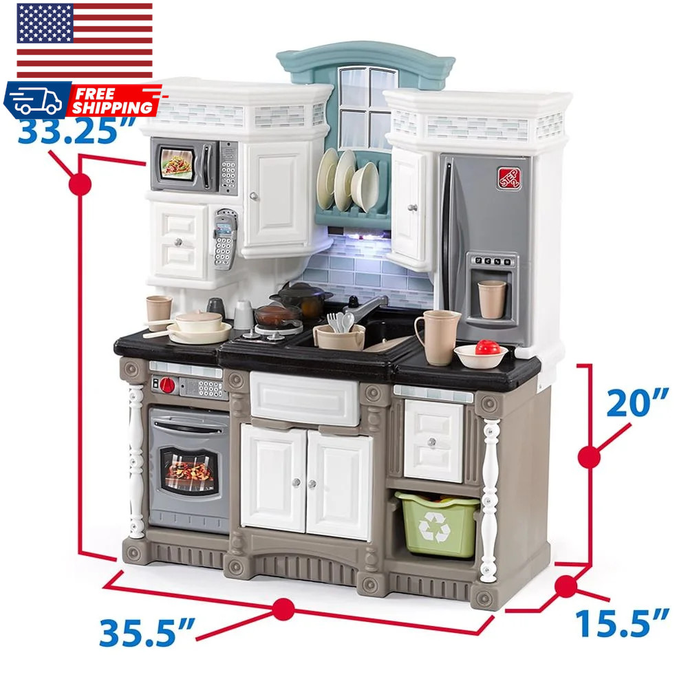 Step2 Lifestyle Dream Kitchen Toddler Plastic Kitchen Playset