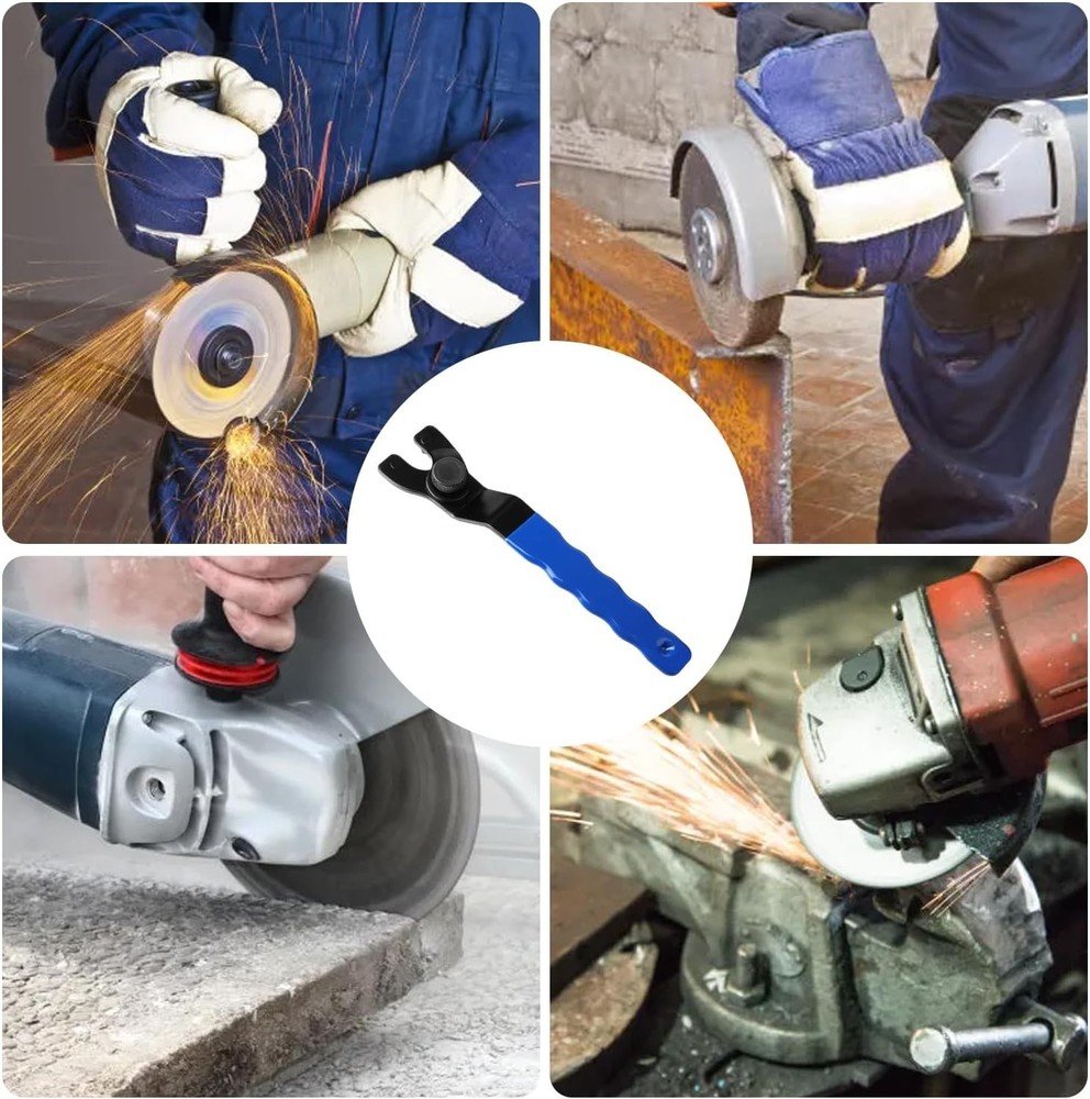 Adjustable Pin Wrench for Angle Grinder Machine,Grinder Spanner ​Wrench Blue