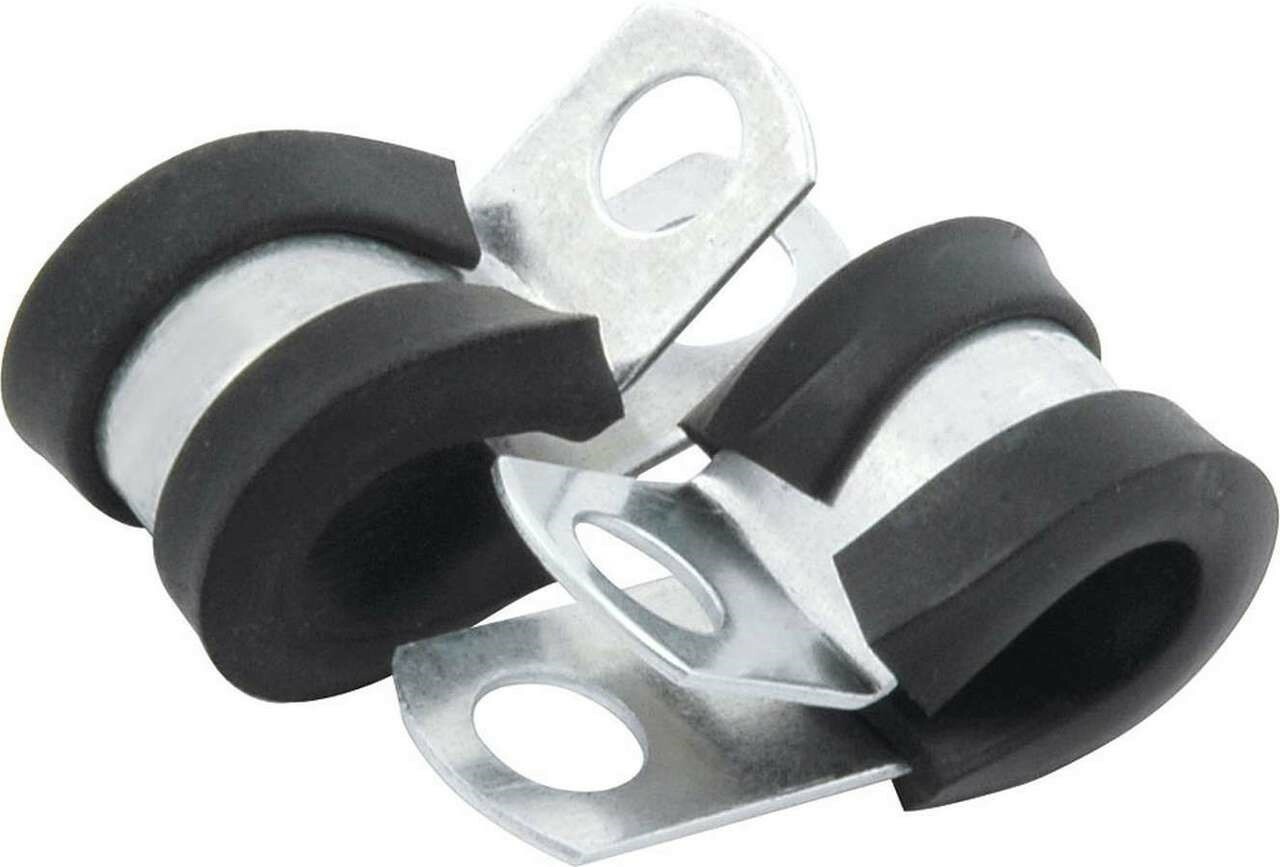 Aluminum Line Clamps 3/16" Rubber Lined Adel style clips 1/4 Mounting hole 20 Pk