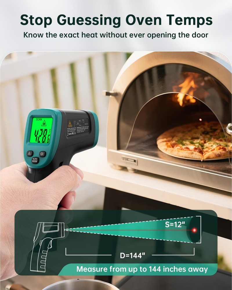 ERICKHILL ROOKCORE Infrared Thermometer -50℃~600℃ Adjustable Backlit LCD