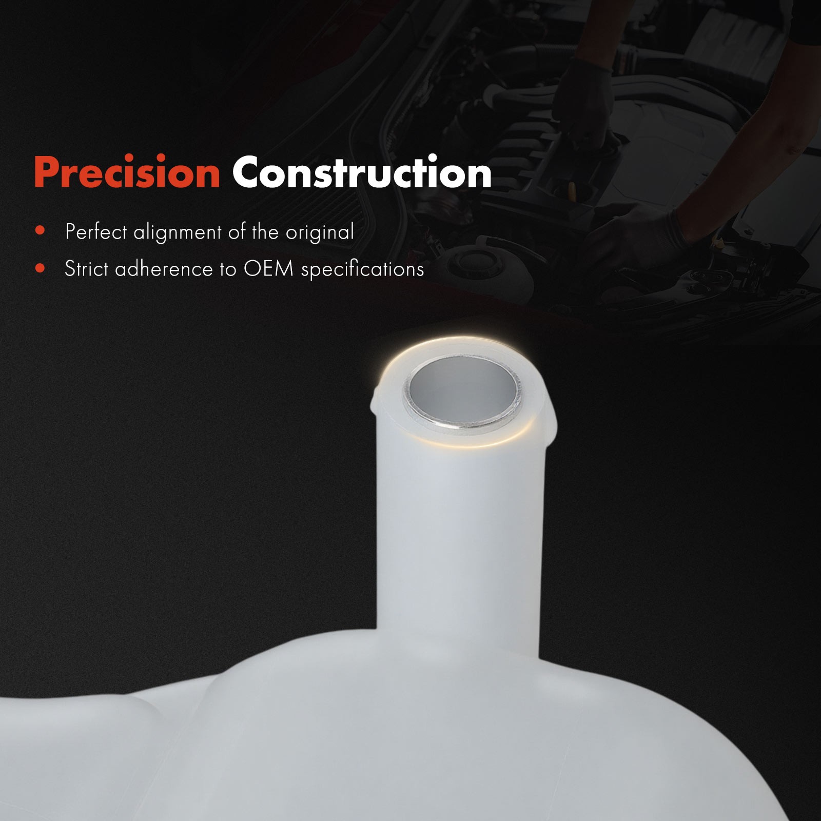 Front Coolant Reservoir w/ Cap & Sensor for Cadillac Seville 1998-2004 V8 4.6L