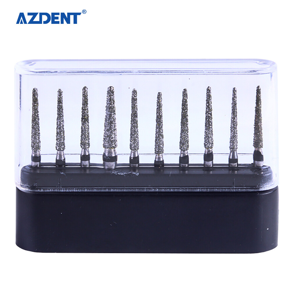 AZDENT Dental Super Coarse Diamond Burs Drills FG For High Speed Handpiece