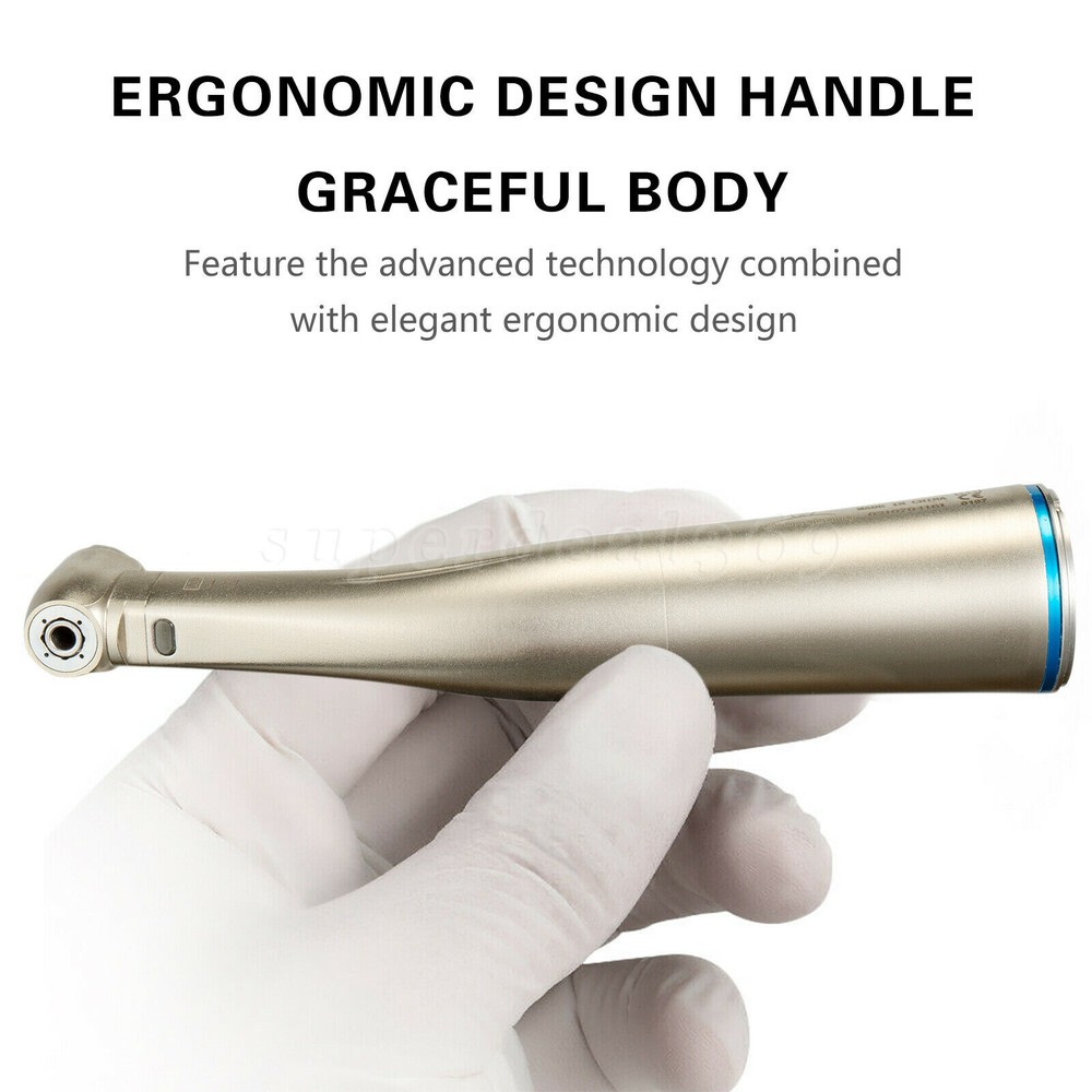 Dental LED Fiber Optic Push Button Contra Angle Handpiece Inner Push E-type YBB