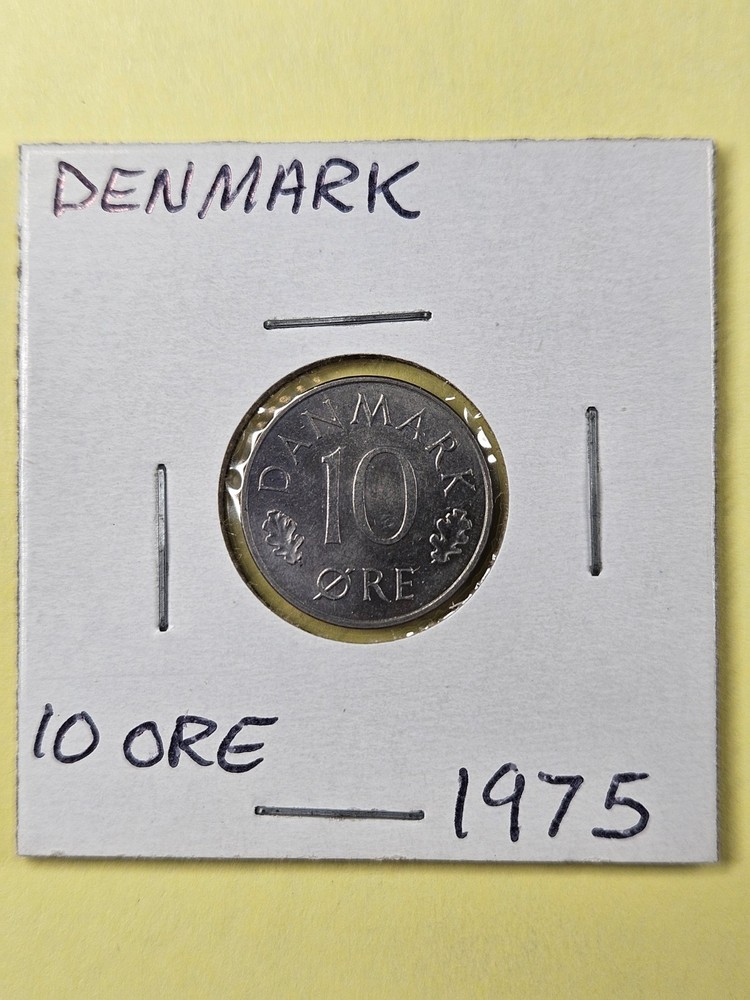 COINS - DENMARK - 10 ORE 1975