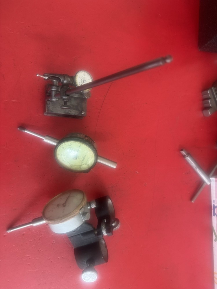 Granite Surface Comparator Stand With Indicators And Surface Gage