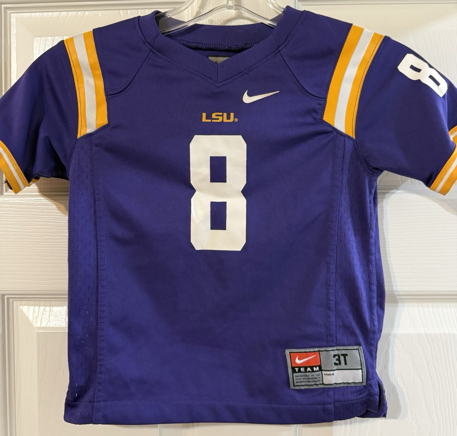 Nike LSU Tigers 3T  Football Jersey #8 Purple