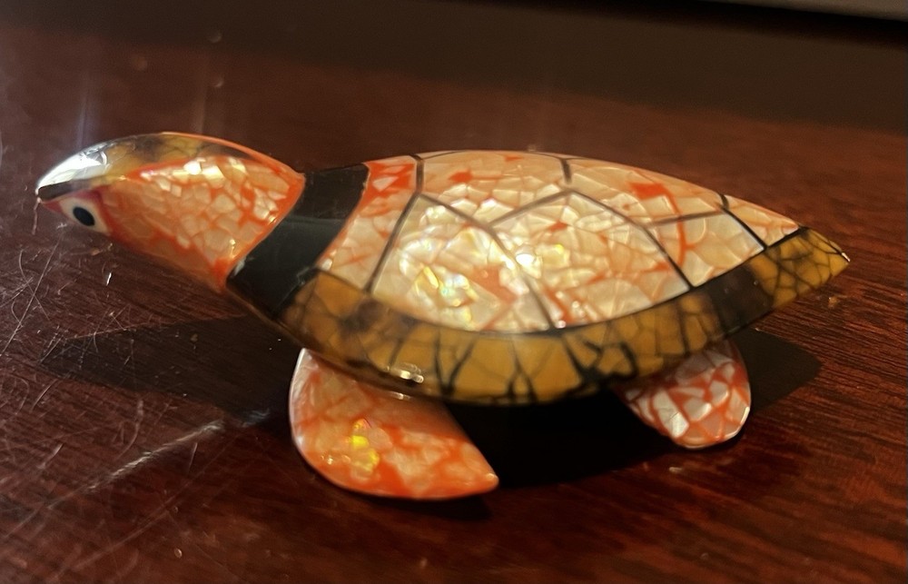 “Shell Turtle” Small Decorative Figurine Mosaic Light Weight