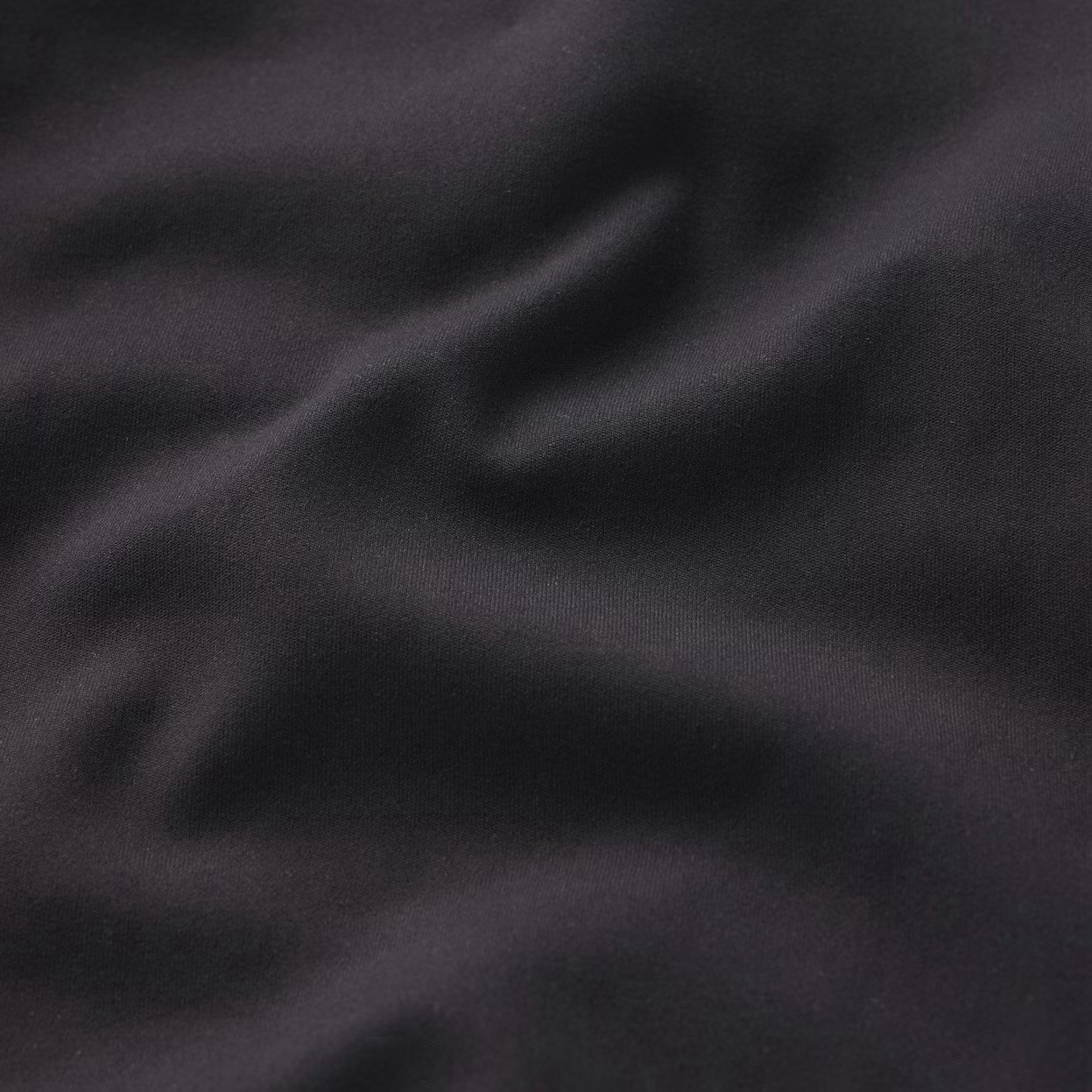 Nike x SKIMS Black Cropped Zip Activewear Top Long Sleeve Slim Mock Neck/XS