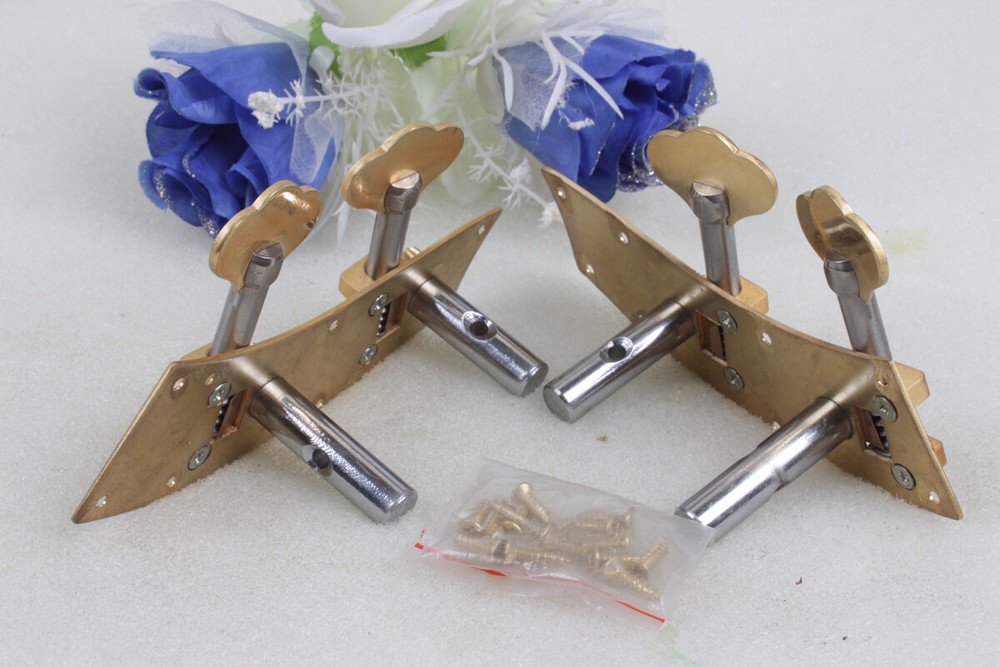 4/4 1Set Advanced Cello Peg String Winder Conjoined Cello Peg Brass Top Grade