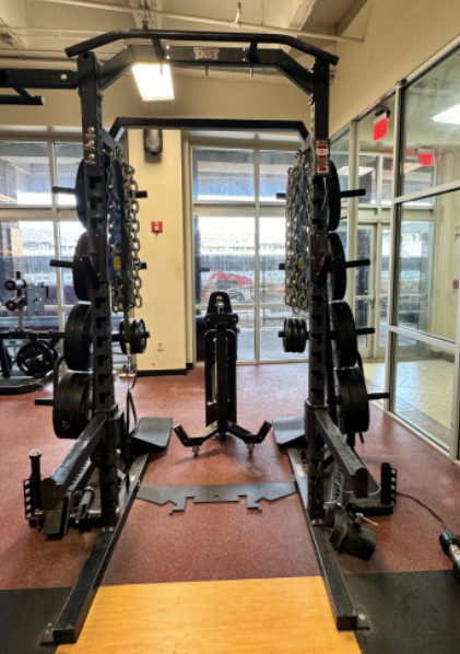Power Lift | Half Rack w/ Multi-Adjustable Bench (multiple attachments included)
