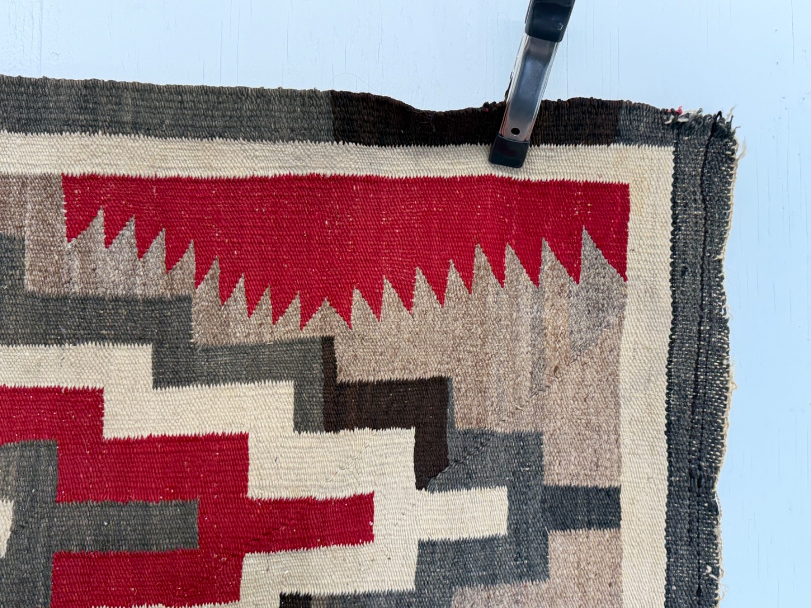 Antique Dazzler Navajo Rug Native American Indian Ganado 53x26" Vintage