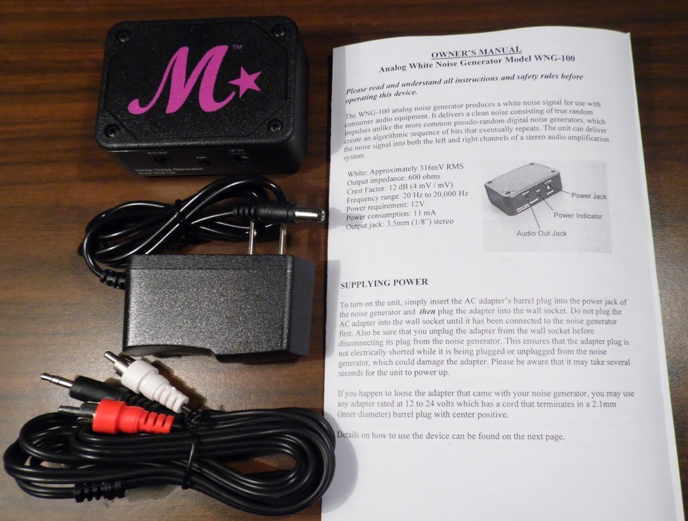 Genuine True-Random Analog White Noise Generator / Sound Machine. Does not loop.