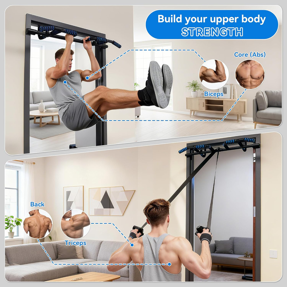 2026 Multifunctional Pull up Bar for Doorway – US Patented Design, Foldable, No
