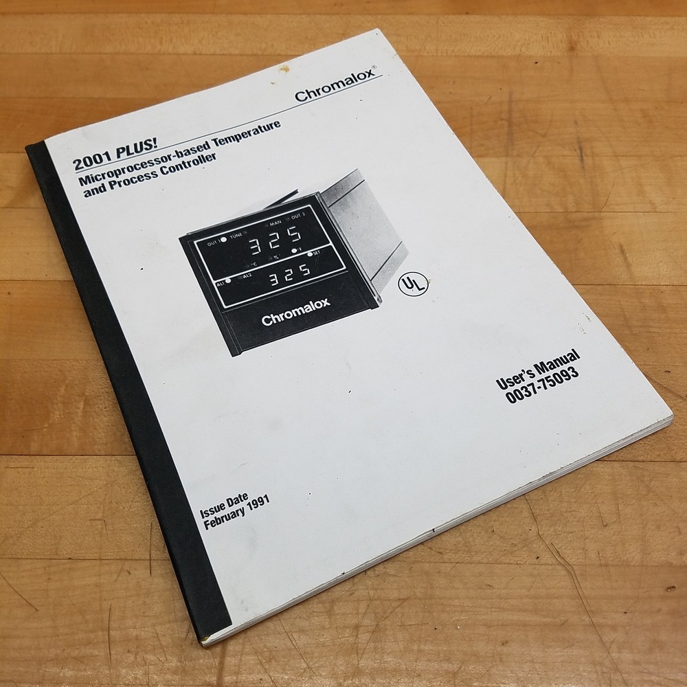 Chromalax 0037-75093 Microprocessor Temperature User's Manual - USED